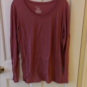 Women's Pink Long Sleeve Top